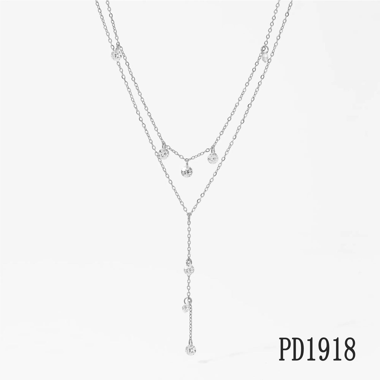 'Y' Shaped  Layered Necklace