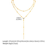 'Y' Shaped  Layered Necklace