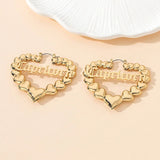 Zodiac Gold Bamboo Style Hoops