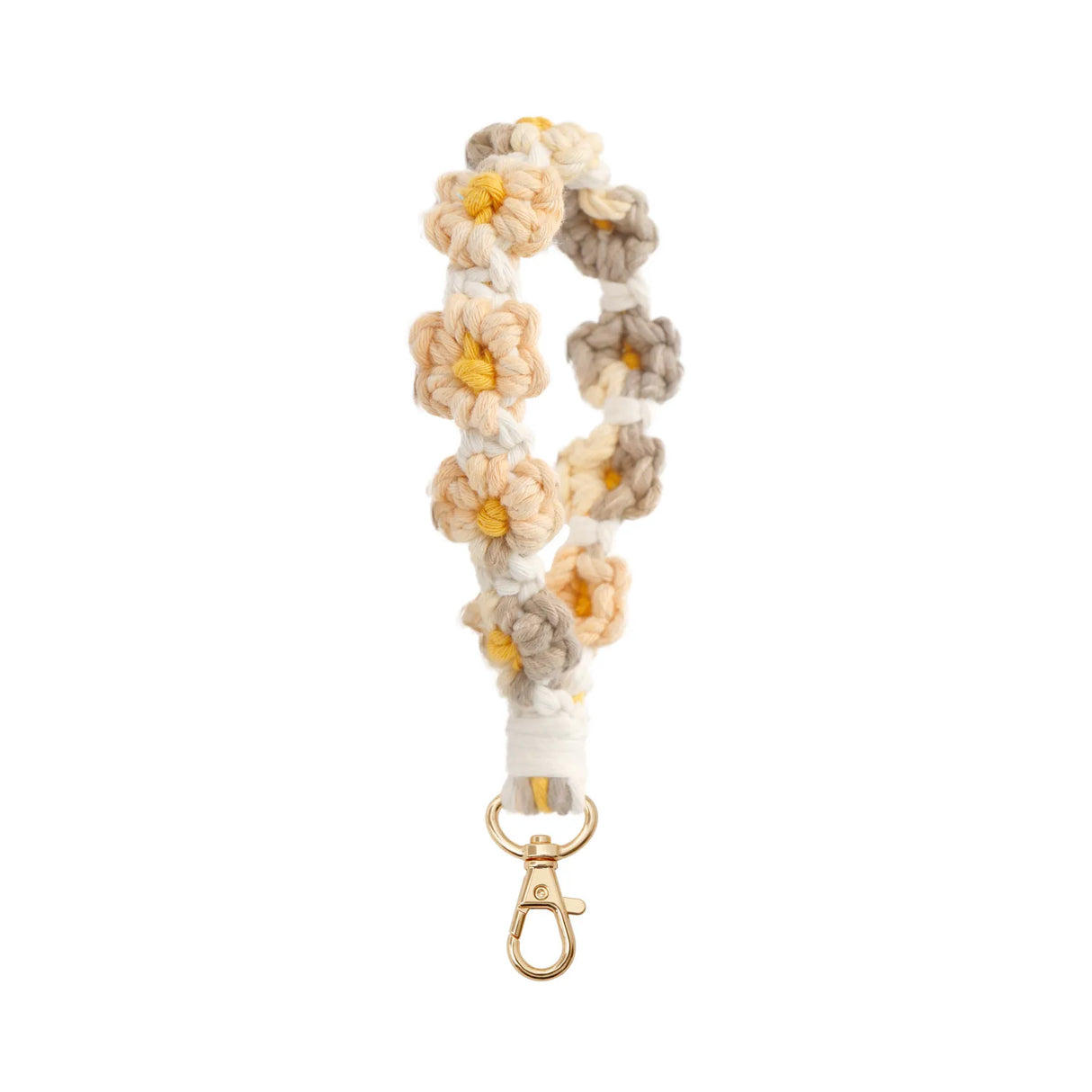 Handcrafted Daisy Mobile Phone Lanyard