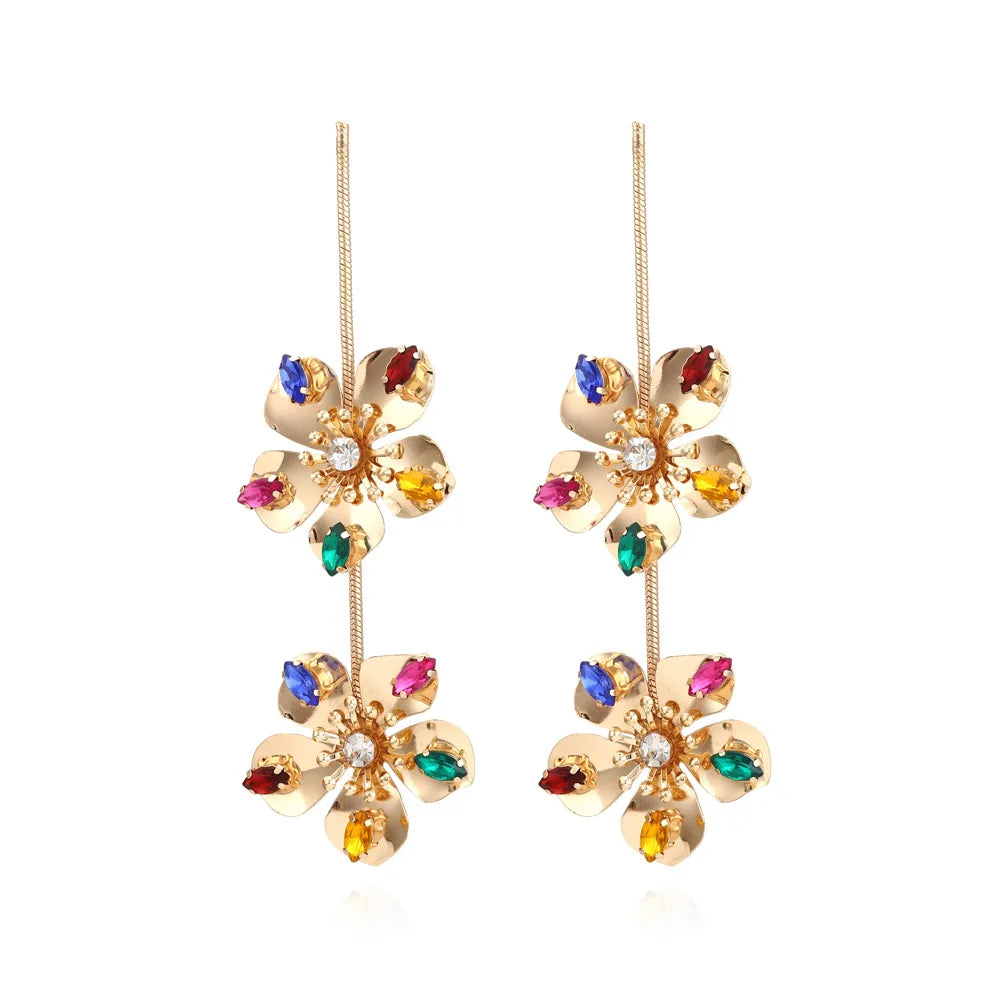 Kolorful Krystal Drop Earrings