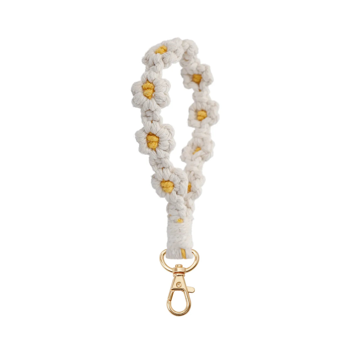 Handcrafted Daisy Mobile Phone Lanyard