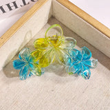 Tri Flower Claw Clip