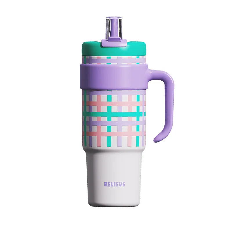 Basic Plaid Tumbler