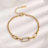 Thin Chain Gold Bracelet