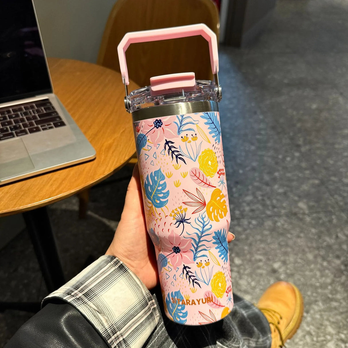 Floral Stainless Steel 30oz Tumbler