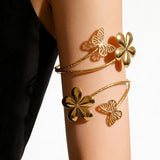 Gold Flower Arm Cuff