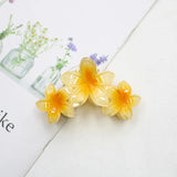 Tri Flower Claw Clip