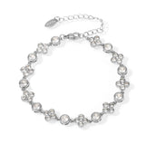 Four Leaf Clover Rhinestone Bracelet