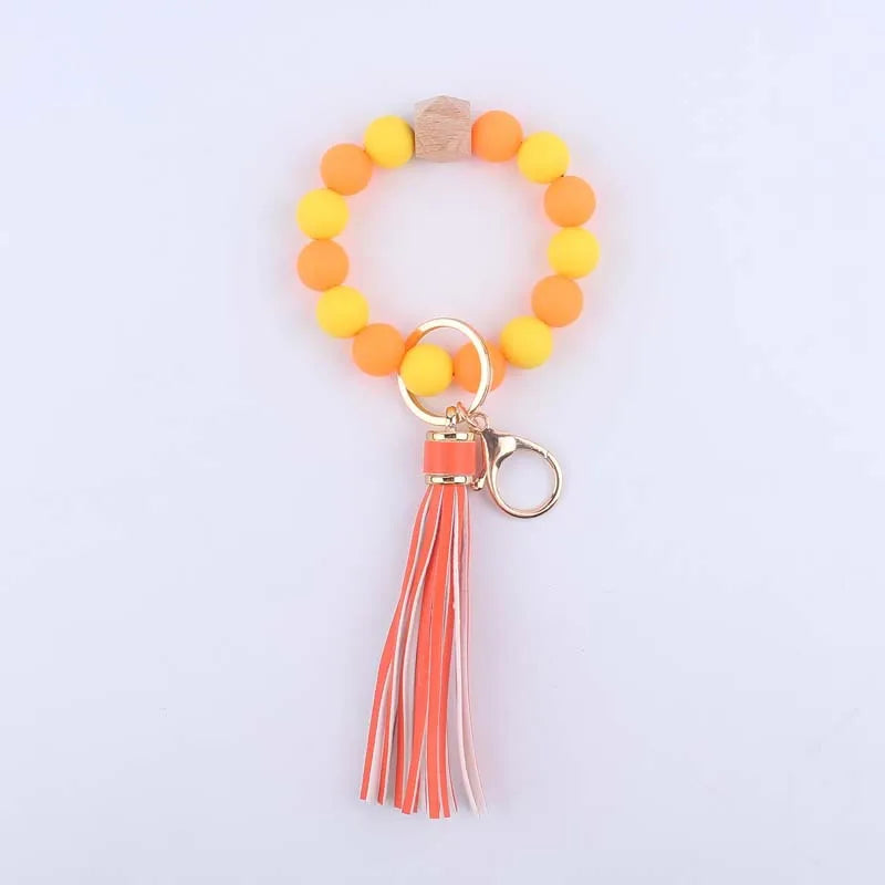 Silicon Beaded Keychain