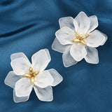 Lila Flower Earrings