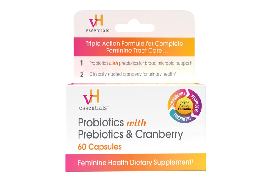 VH Essentials Probiotics with Prebiotics & Cranberry 60 Capsules