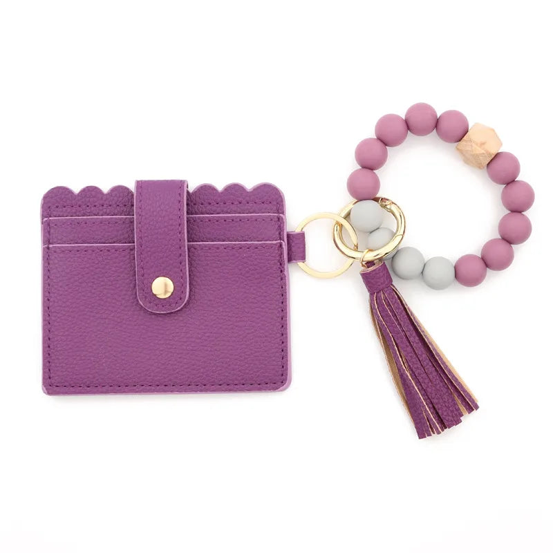 Beaded Flat Wallet