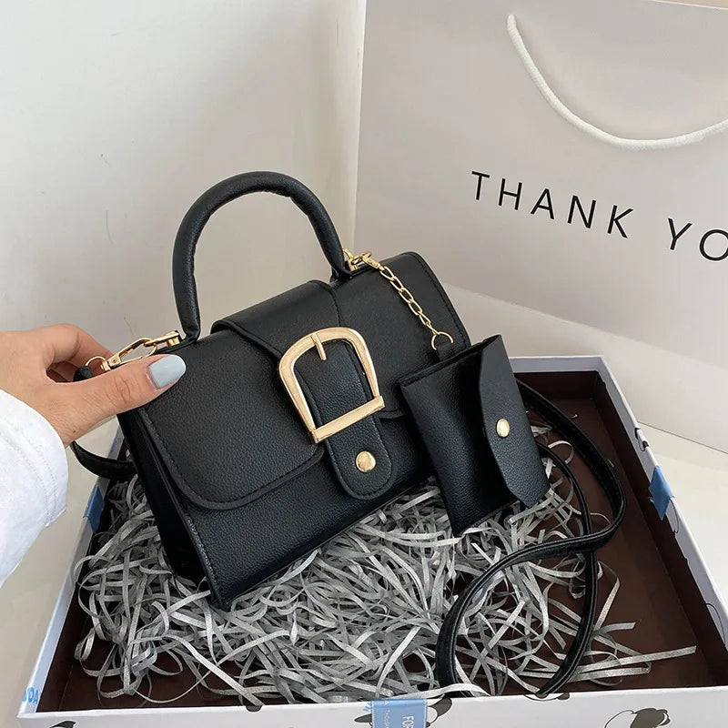Sabrina Buckle w/Coin Pouch Handbag