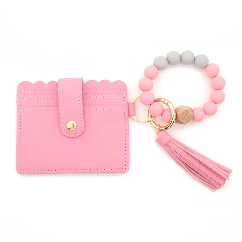 Beaded Flat Wallet
