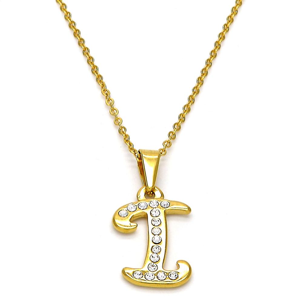 Stainless Steel Rhinestone Necklace
