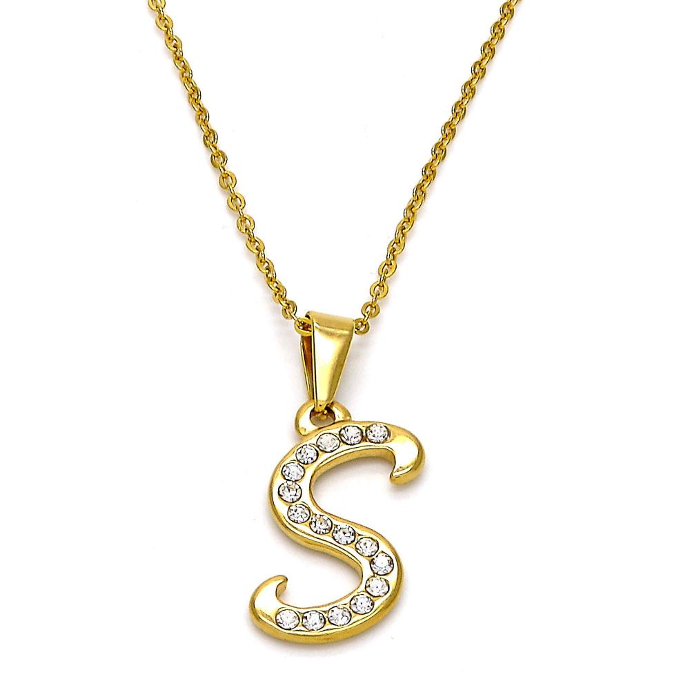 Stainless Steel Rhinestone Necklace