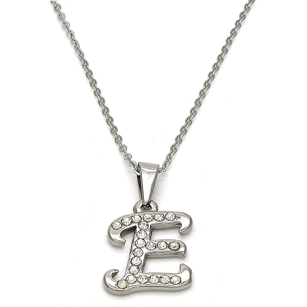 Stainless Steel Rhinestone Necklace