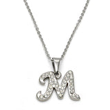 Stainless Steel Rhinestone Necklace