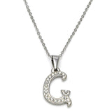 Stainless Steel Rhinestone Necklace