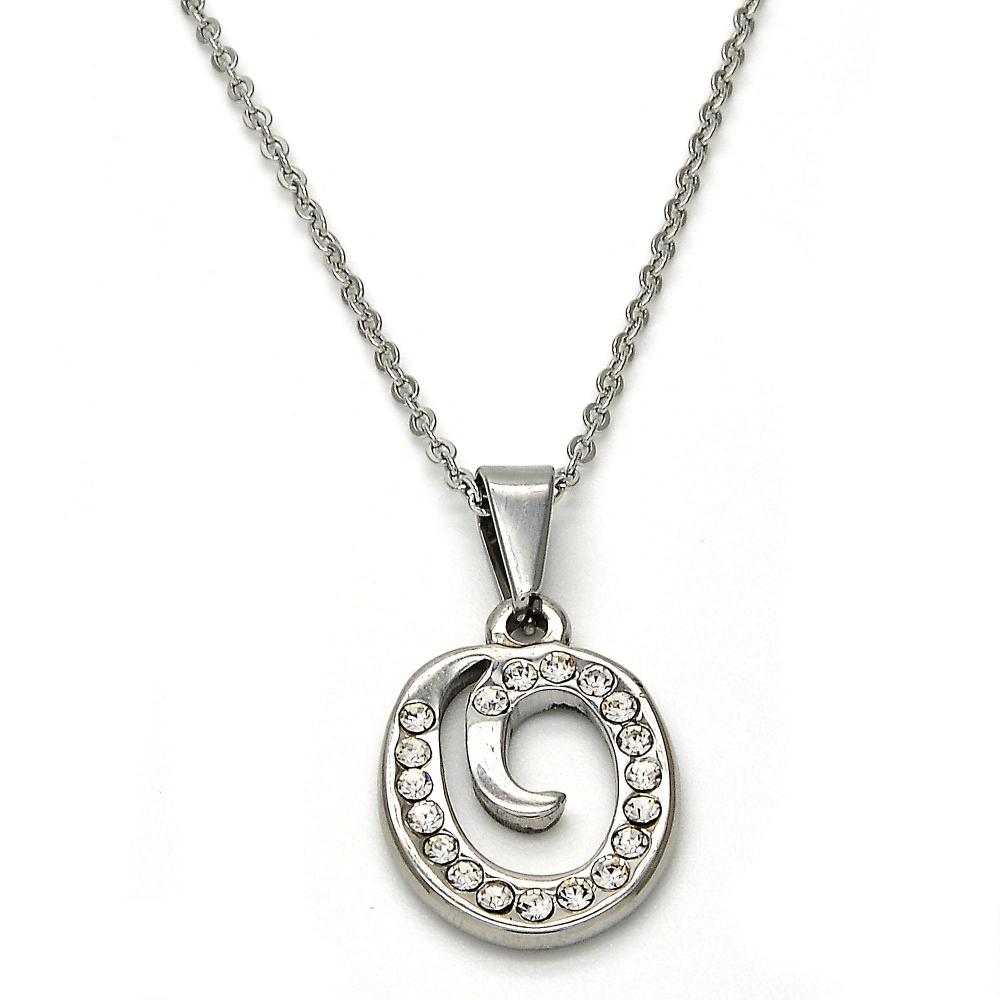Stainless Steel Initial Necklace