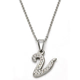 Stainless Steel Rhinestone Necklace