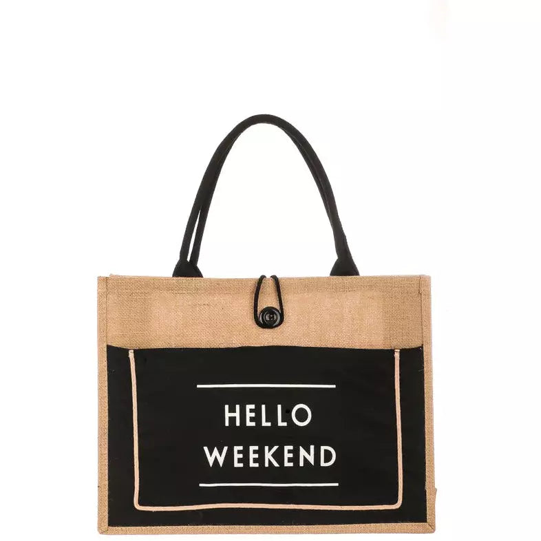 Hello Weekend Tote Bag MISSARI