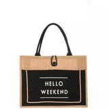 Hello Weekend Tote Bag