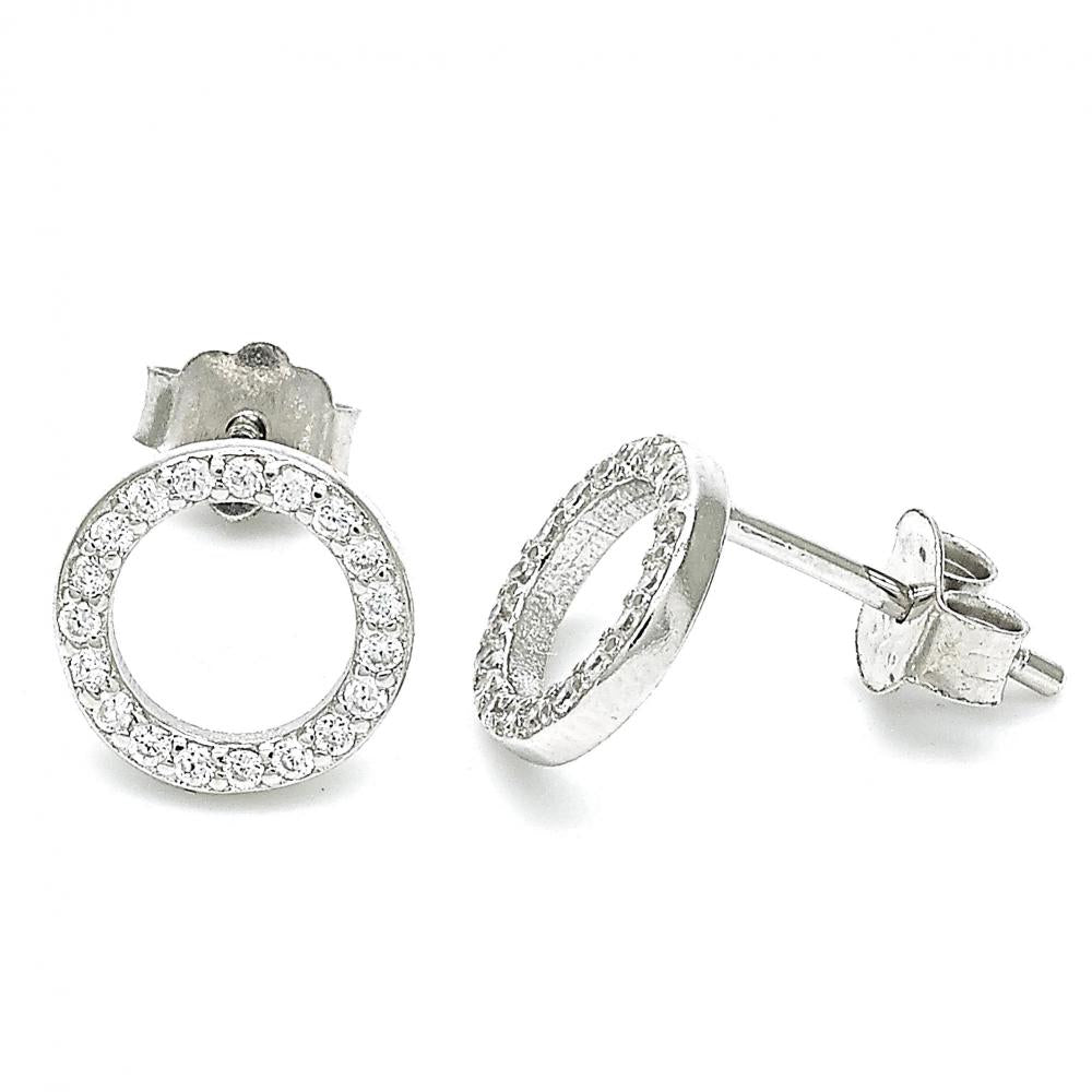925 Around the Globe Sterling Silver Earrings
