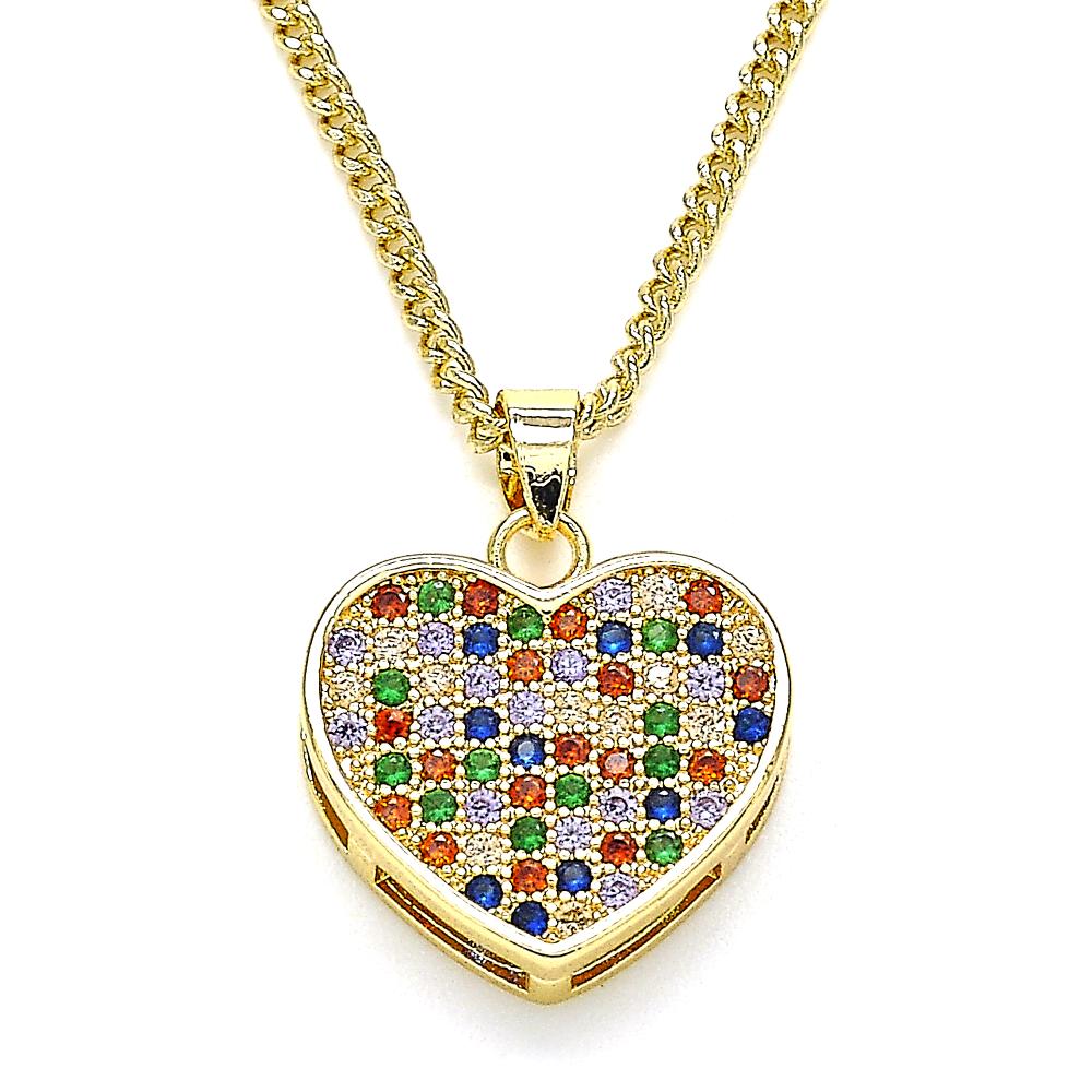 Wonderland Heart Gold Plated Necklace