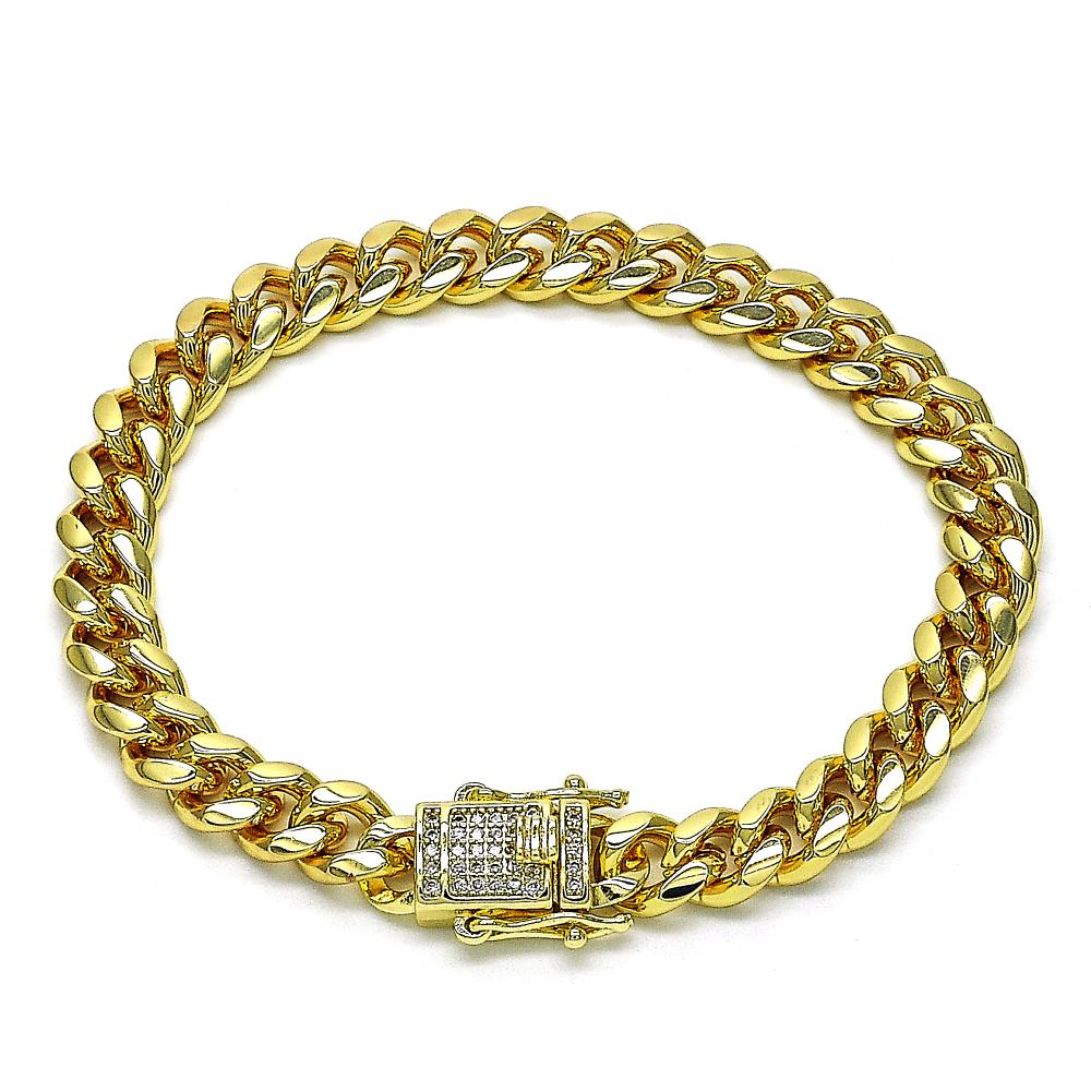 Big Miami Gold Plated Bracelet