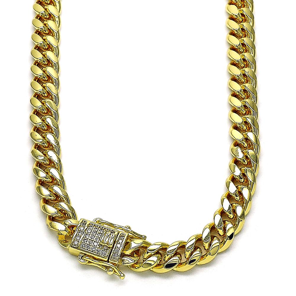 Big Miami Gold Plated Necklace