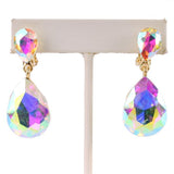 Crystal Dangle Clip On Earring