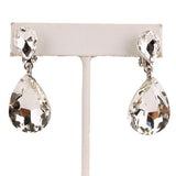 Crystal Dangle Clip On Earring