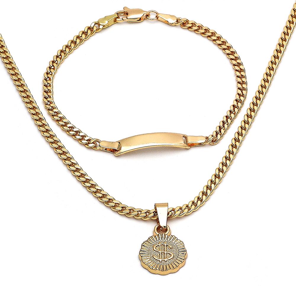 "$" Sign Gold Plated Set