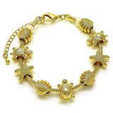 Gold Charmed Bracelet