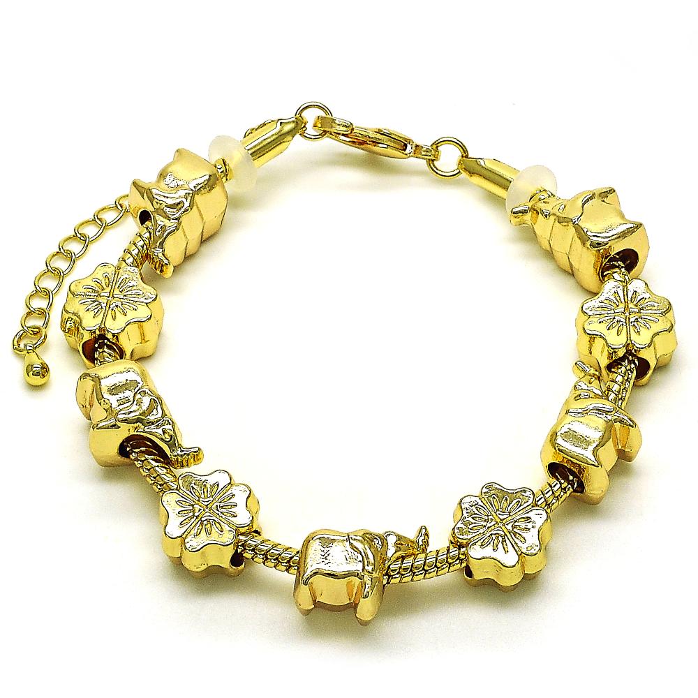 Gold Charmed Bracelet