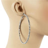 80 MM Rhinestone Hoops