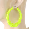 Neon Bamboo Hoops
