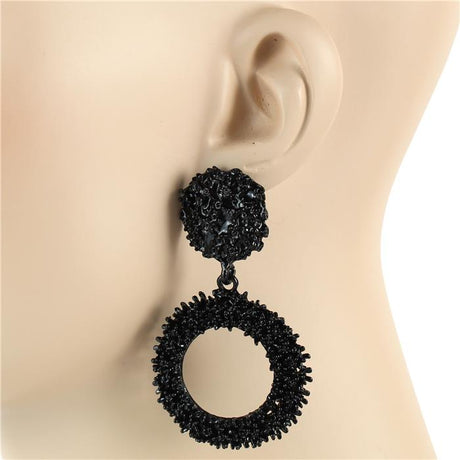 CIRCLE CASTING EARRING