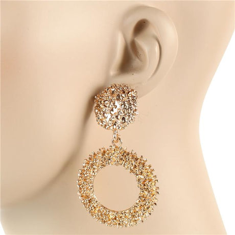 CIRCLE CASTING EARRING