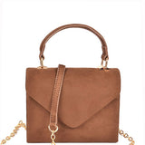 Patent Faux-Leather Small Top-Handle Retro Satchel Cross Body