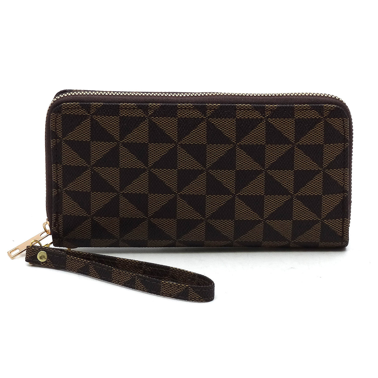 Monogram Zip Around Wallet Wristlet