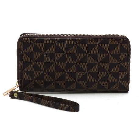 Monogram Zip Around Wallet Wristlet