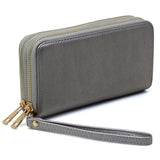 Double Zip Around Wallet Wristlet