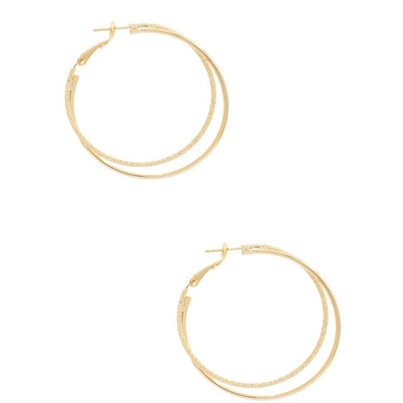 1.57" Gold Dipped Hoops
