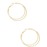 1.57" Gold Dipped Hoops