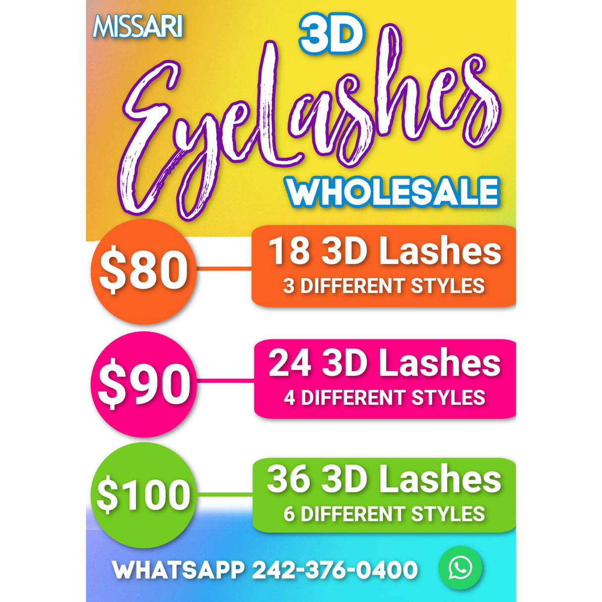 Wholesale 3D Lashes