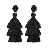 Stone Tassel Earrings