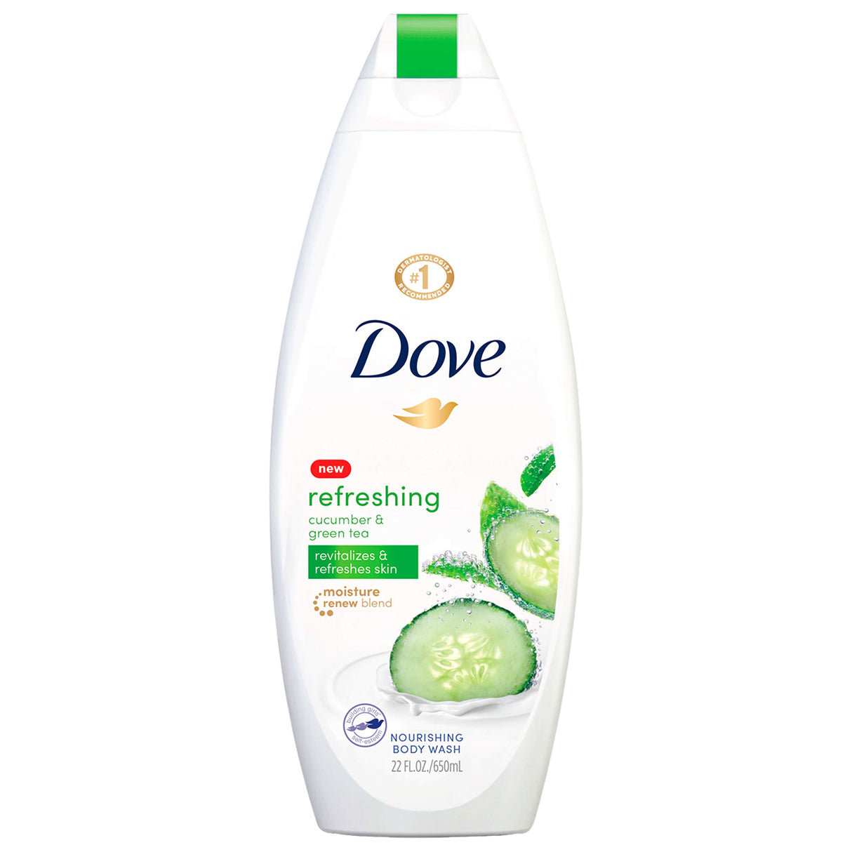 Dove Refreshing Cucumber & Green Tea Scent Body Wash 12OZ